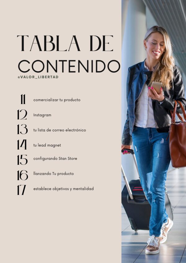 tabla de contenido